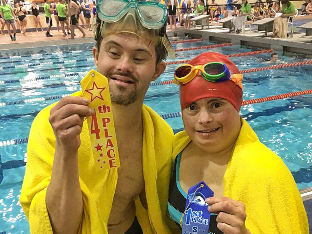 WTSO swimmers with awards